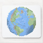 Pixel Globe Mousepad