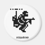 Pixel Hover Soldier Fridge Magnets