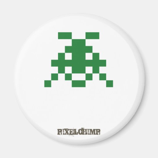Pixel_Invader Fridge Magnet