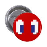 Pixel Manga Eyes Pinback Buttons