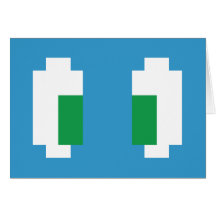 Pixel Manga Green Eyes Card