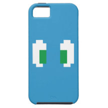 Pixel Manga Green Eyes iPhone 5 Cases