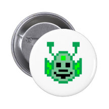 Pixel Martian Alien Buttons