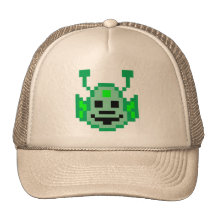 Pixel Martian Alien Mesh Hat