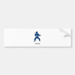 Pixel Ninja Blue Bumper Sticker