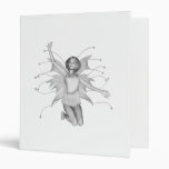 Pixel Pixie - 3D Halftone B&W Vinyl Binder