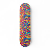 Pixel Rainbow Square Pattern
