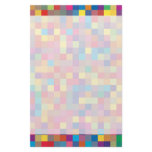 Pixel Rainbow Square Pattern Personalized Stationery