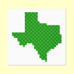 Pixel Texas canvas prints