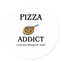 Pizza Addict stickers
