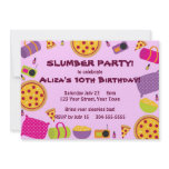 Pizza and Pajama Party Custom Invites