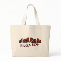 Pizza Boy Tote Bags
