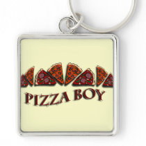 Pizza Boy Key Chains