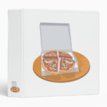 pizza in delivery box binder