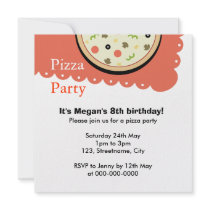 Pizza Custom Invitations