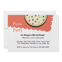Pizza Personalized Invites