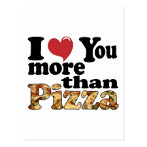 Pizza Love Post Card