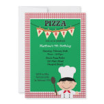Pizza Party Birthday Invitation