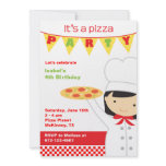 Pizza Party Girl Invitations