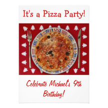 Pizza Party Invitation