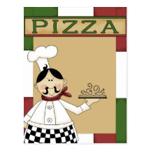 Pizza Party Invitation Postcard