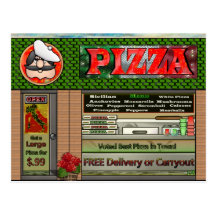 Pizza Party Postcard