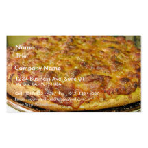 Pizza pour le dîner modèles de cartes de visite