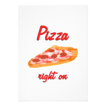 Pizza Right On Personalized Invitation