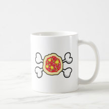 pizza Skull and Crossbones Mug