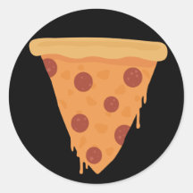 Pizza Slice Round Sticker