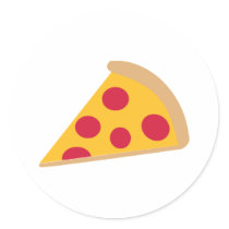 Pizza Round Sticker