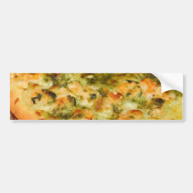 Pizzas Food Cheeses Shrimp Pesto Bumper Stickers