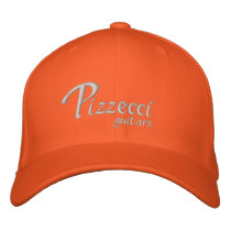 Pizzecci, guitars embroidered baseball caps