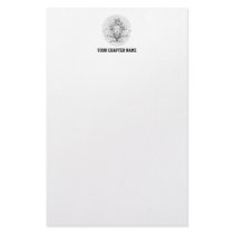 PKA Crest BW Weathered Stationery Design