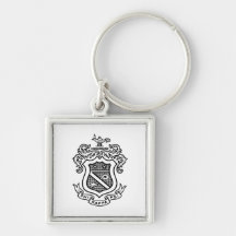 PKP Crest Black Keychains