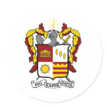 PKT Crest Colour Round Stickers