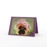 PkYel Pansy Card- customize