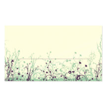 Place Card ~ Butterfly Garden 9 Business Card Template