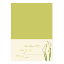Place Card/Calla Lilies (Chubby Business Cards)