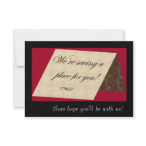 Place card RSVP Personalized Announcement
