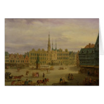 Place de L'Hotel de Ville, Cambrai, c.1780 cards