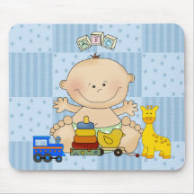 Placemat For Baby Boys, Baby And Toys Mouse Pad