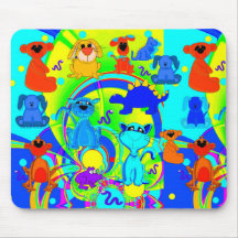 Placemat Mousepad Boys Kid's Animals Collage 3