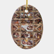 Plafond de chapelle de Sistine Décorations De Noël