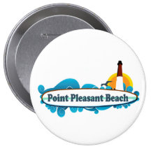 Plage agréable de point badges