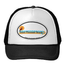 Plage agréable de point casquettes de camionneur