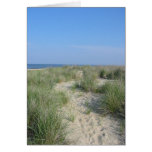 Plage, chemin vers l'océan cartes de vœux