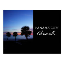 Plage crépusculaire de Panamá City de coucher du s Carte Postale