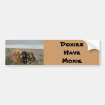Plage d'adhésif pour pare-chocs de Moxie de teckel Adhésifs Pour Voiture