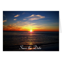 PLAGE DE COUCHER DU SOLEIL CARTES DE VŒUX